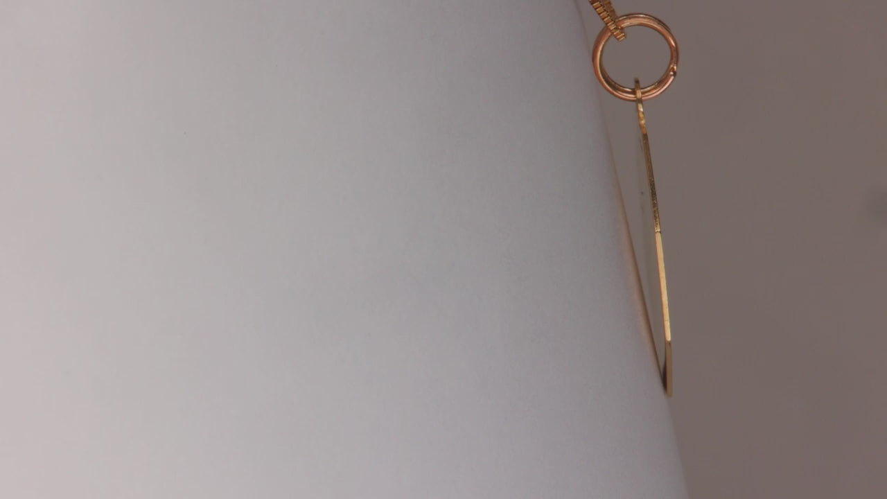 14K Yellow Gold "I'll Never STOP Loving You" Pendant