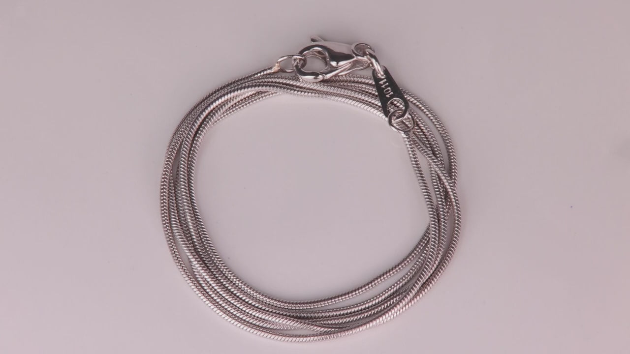 Platinum Snake Chain 18"
