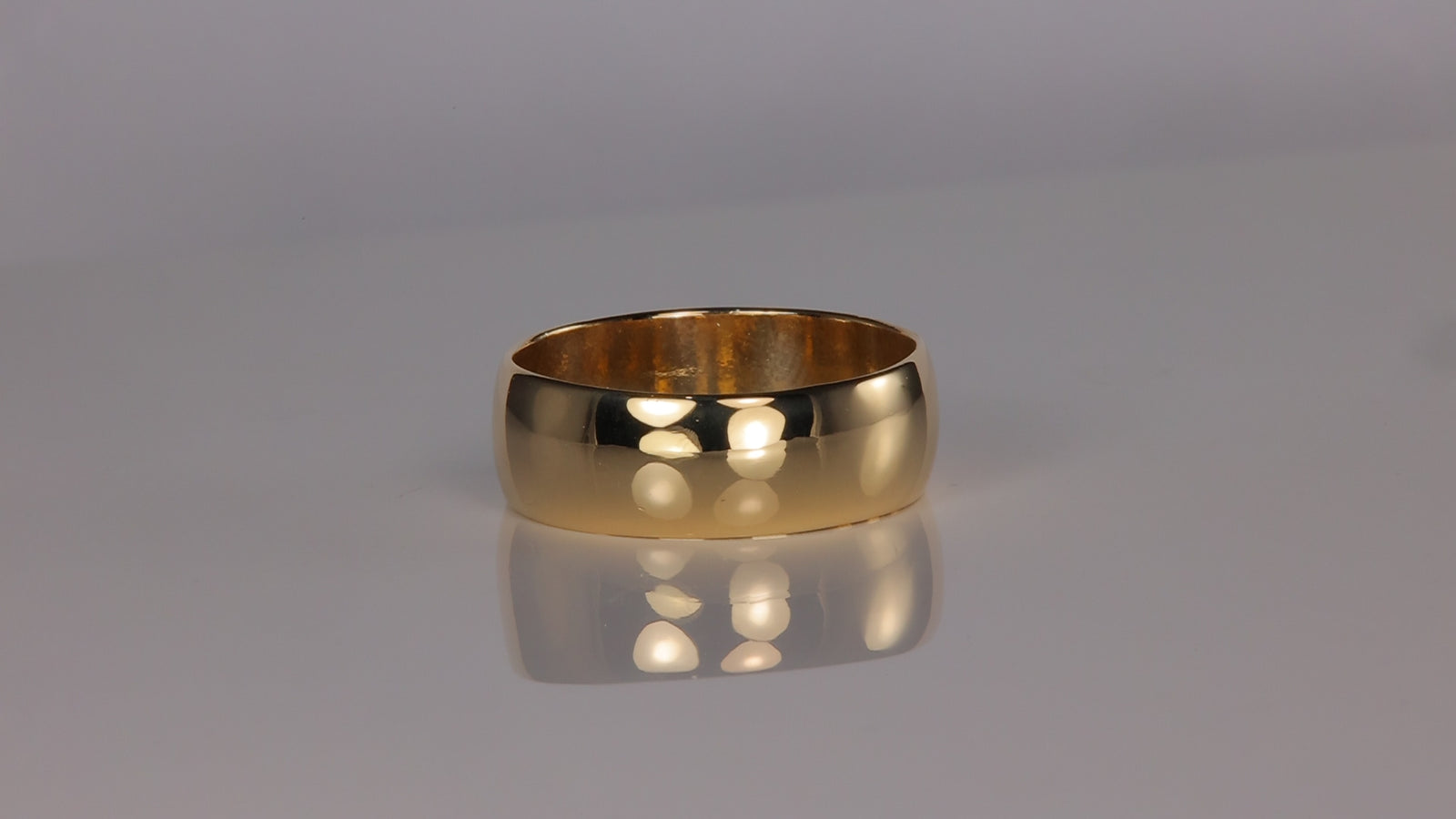 14K Yellow Gold Band 7.3mm