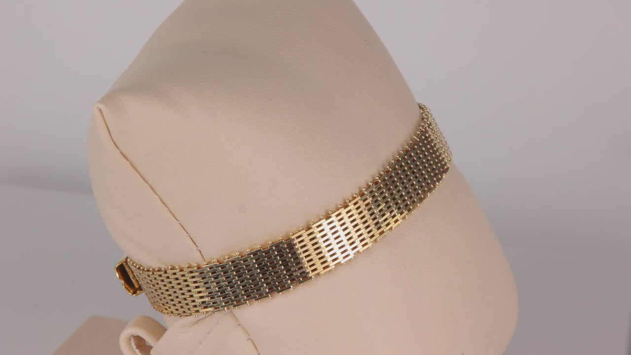 14K Yellow Gold Mesh Link Bracelet 7"*