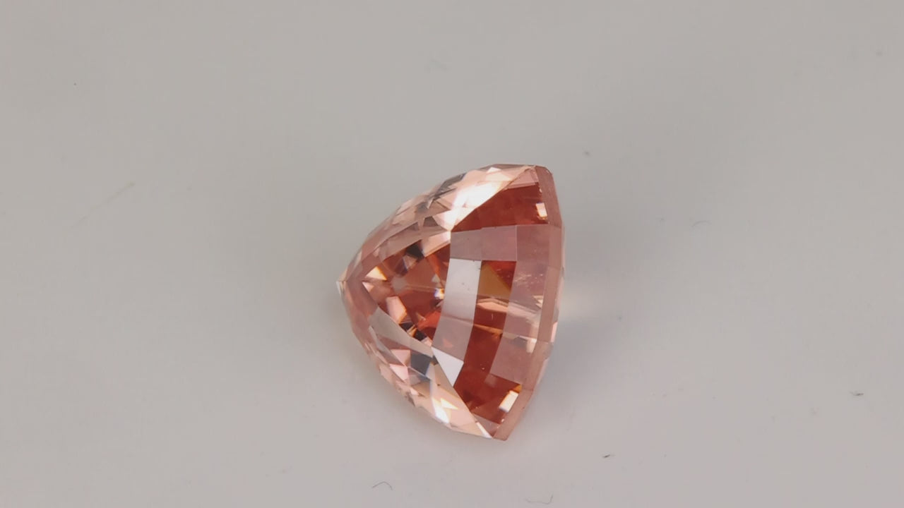 Trilliant Cut Imperial Zircon From Tanzania 5.75 Carats