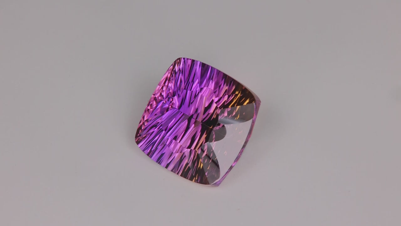 Concave Antique Cushion Cut Ametrine 18.52 Carats
