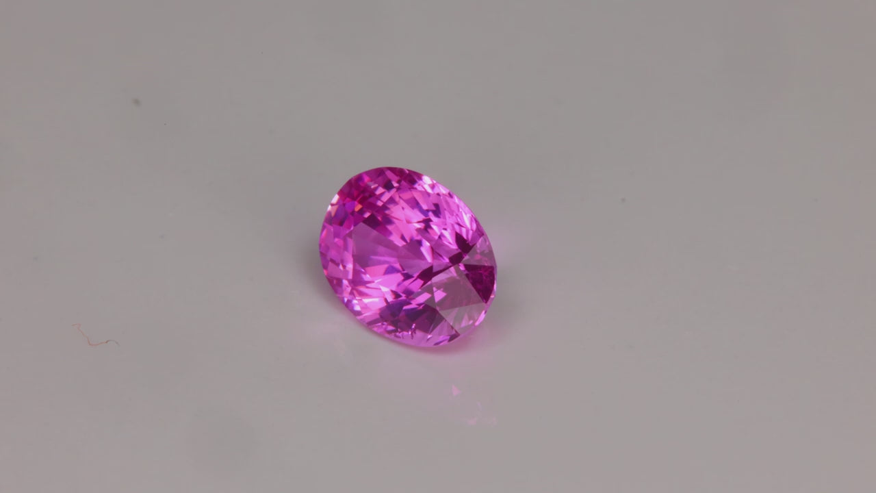 Oval Cut Pink Sapphire 2.03 Carats Natural Unheated Color