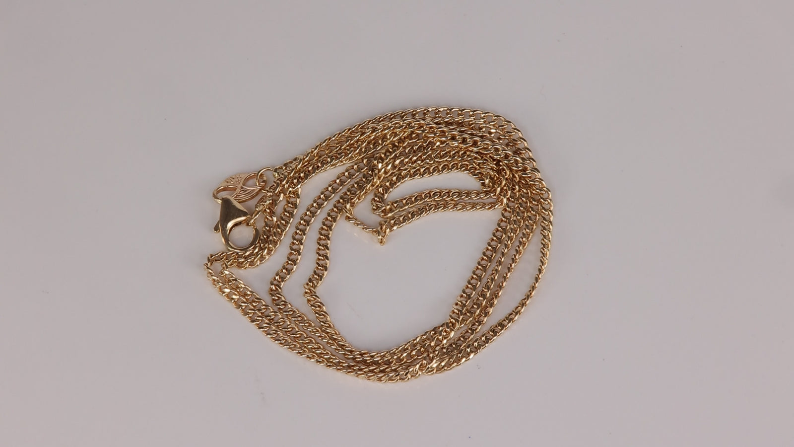 14K Yellow Gold Curb Link Chain 24"