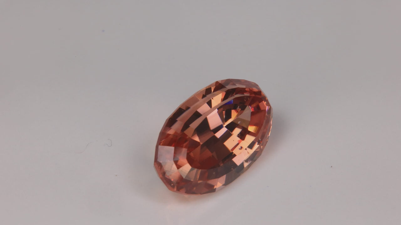 Oval Cut Imperial Zircon 19.72 Carats