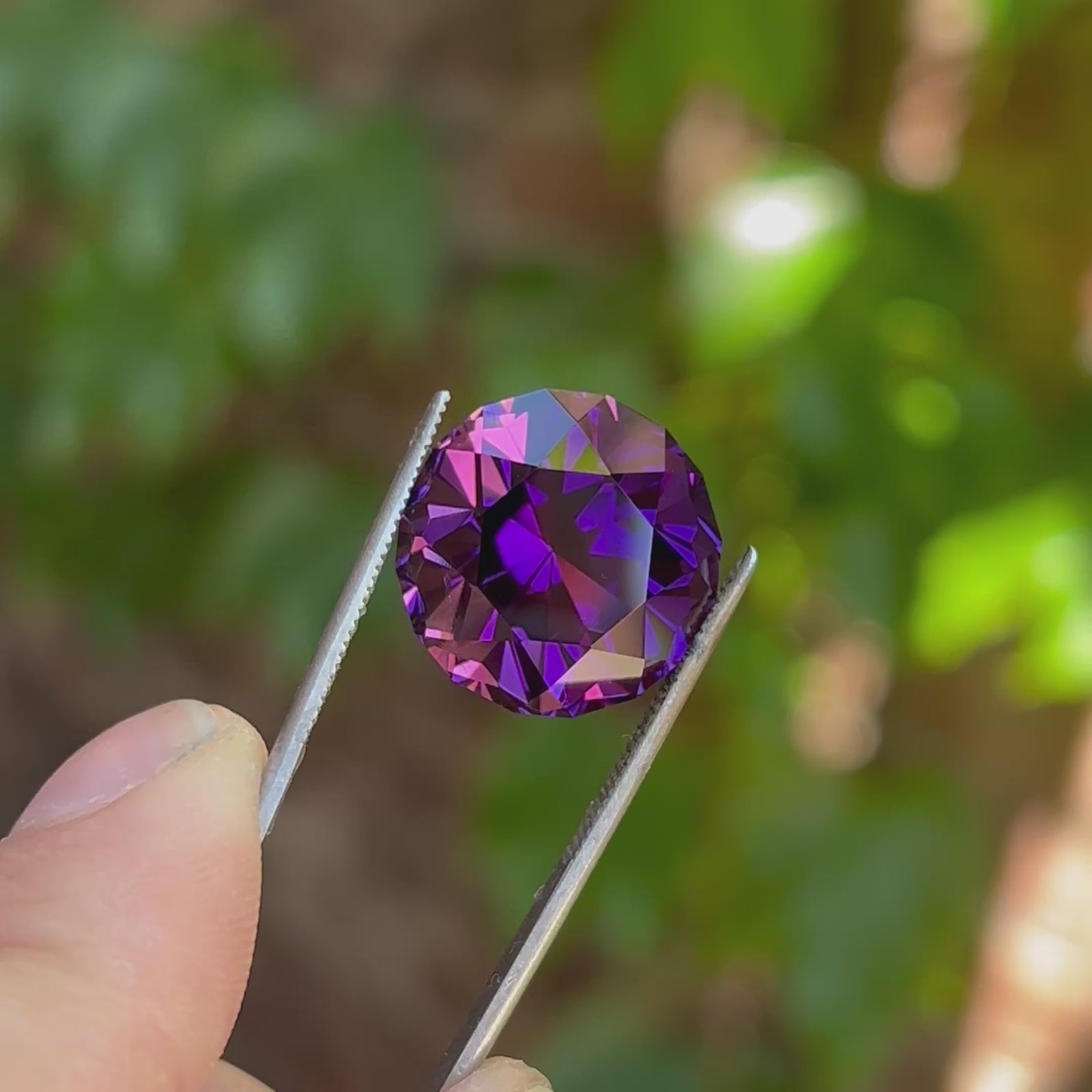 Round Custom Cut Amethyst 23.62 Carats
