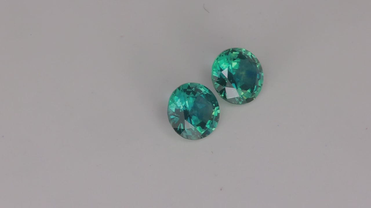 👻HIDDEN GEM | Pair of Round Brilliant Cut Sapphires From Montana 1.47cttw