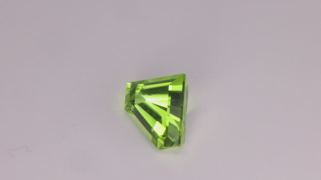 Stepped Shield Peridot 2.96 Carats