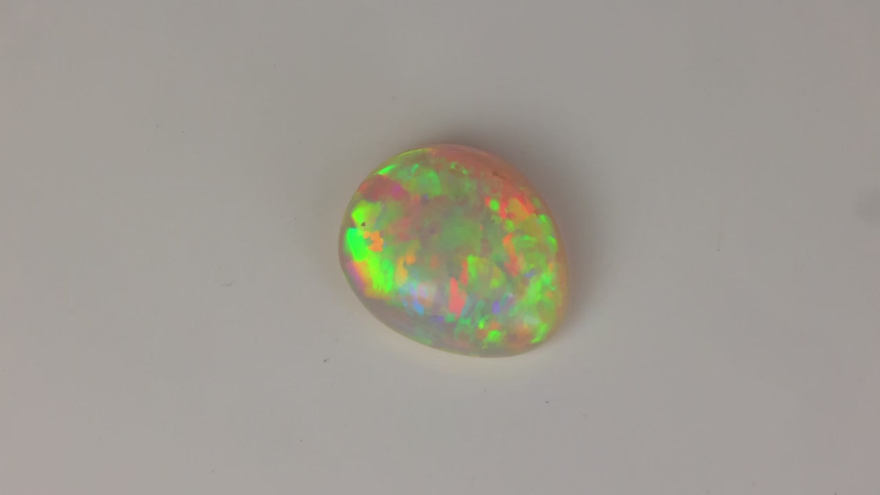 Pear Shape Cabochon Cut Opal from Ethiopia 8.30 Carats
