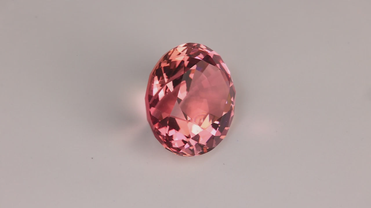 Oval Cut Pink Tourmaline 11.06 Carats