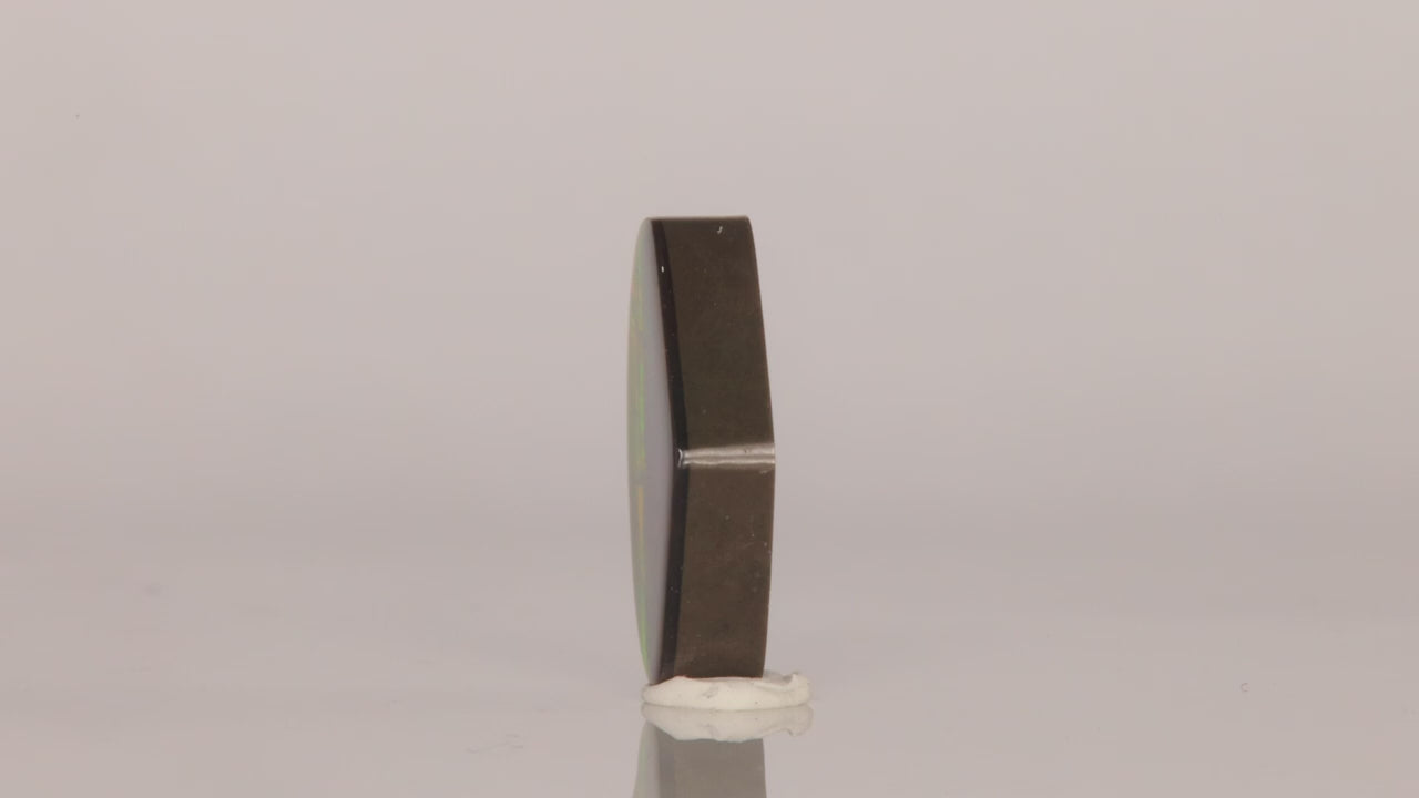 Wide Pear Shape Ammolite 7.21 Carats