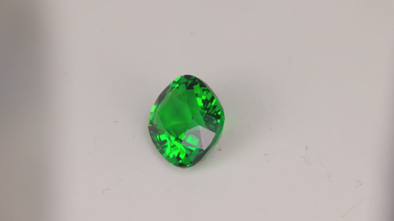 Antique Cushion Cut Chrome Tourmaline 1.65 Carats