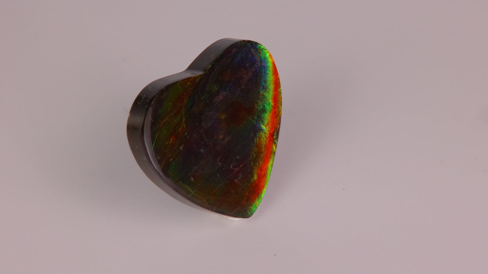 Heart Shape Cabochon Cut Ammolite 20.50 Carats