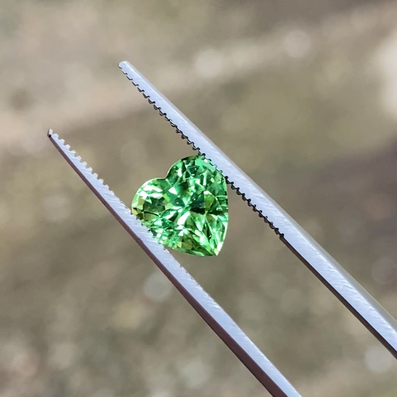 Heart Shape Brilliant Cut Chrome Tourmaline 1.99cts