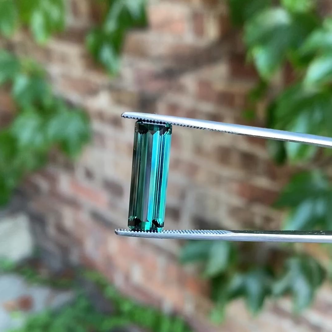 Emerald Cut Tourmaline From Afghanistan 9.27 Carats