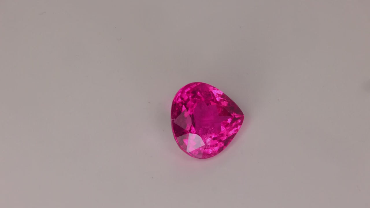 Pear Shape Mixed Portuguese Brilliant Cut Tourmaline 6.69 Carats