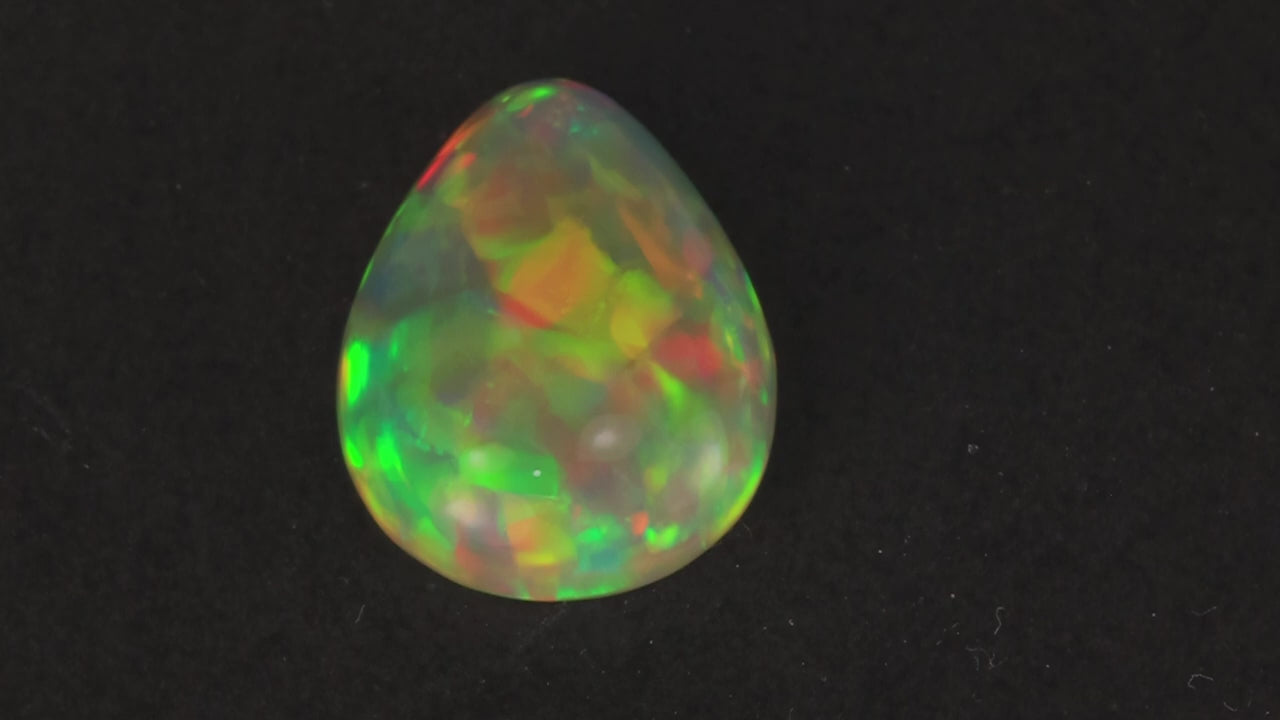 Pear Shape Cabochon Cut Ethiopian Opal 10.68 Carats