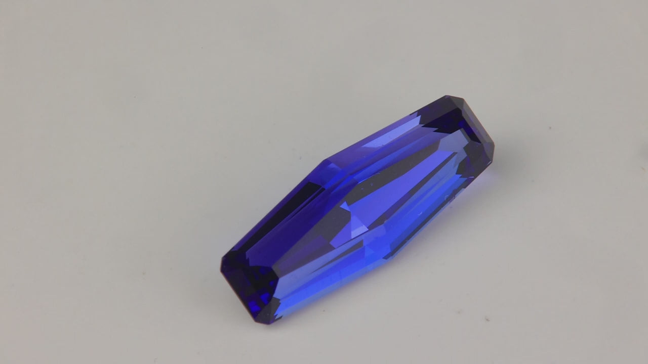 Tapered Baguette Cut Tanzanite 5.37 Carats