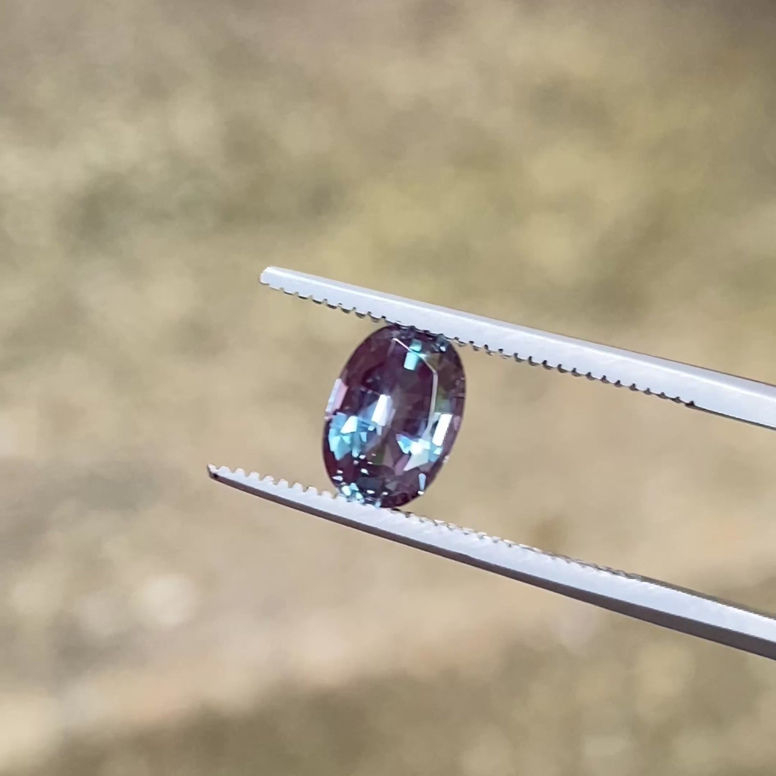 Oval Cut Alexandrite From India 1.39 Carats