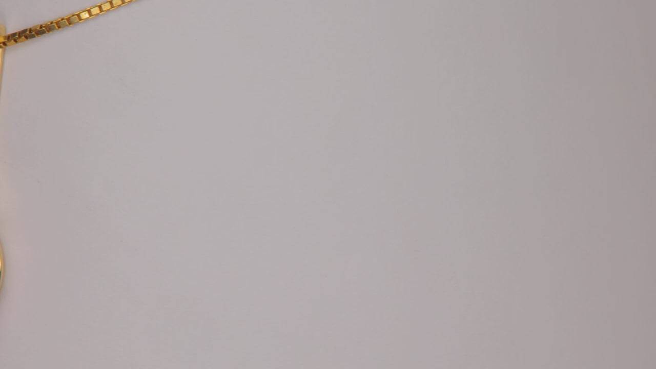 14K Yellow Gold Morganite and Blue Zircon Pendant 2.97 Carats