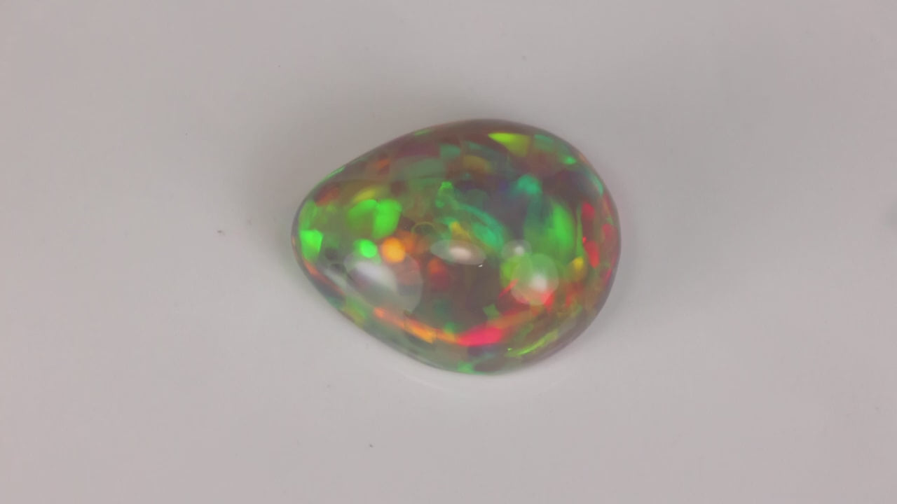 Pear Shape Cabochon Cut Ethiopian Opal 10.17cts
