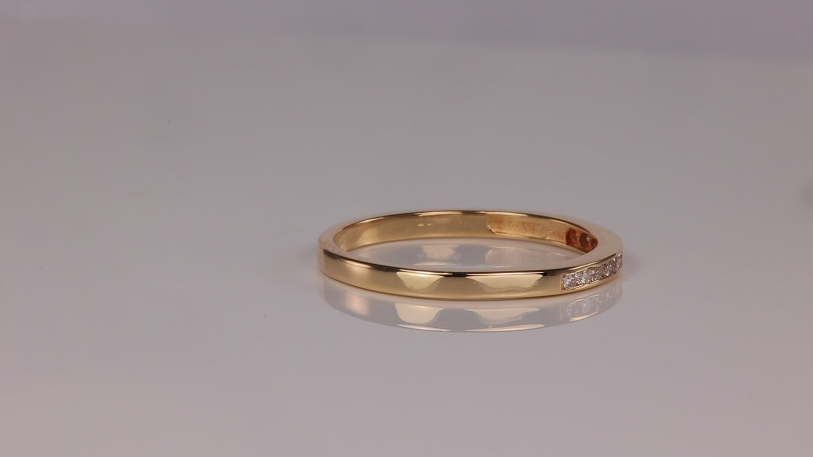14K Yellow Gold Diamond Band .20cts