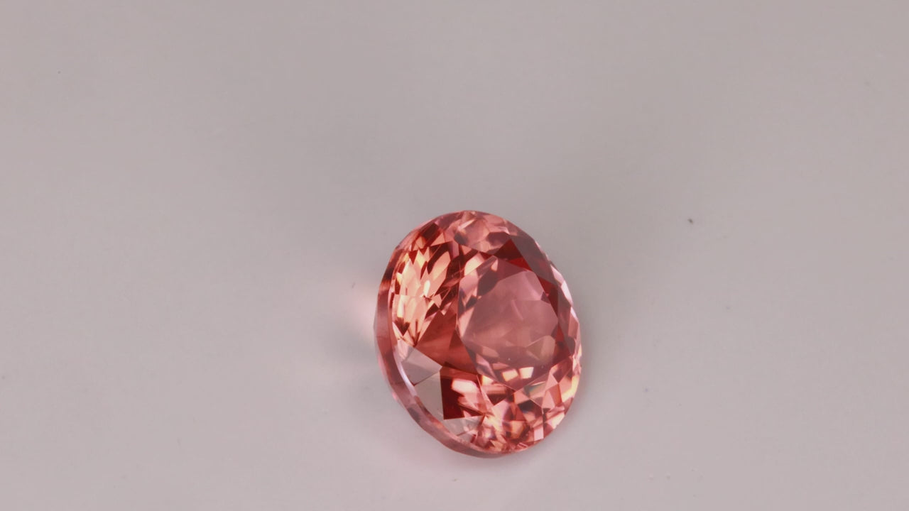 Round Brilliant Cut Imperial Zircon 4.91 Carats