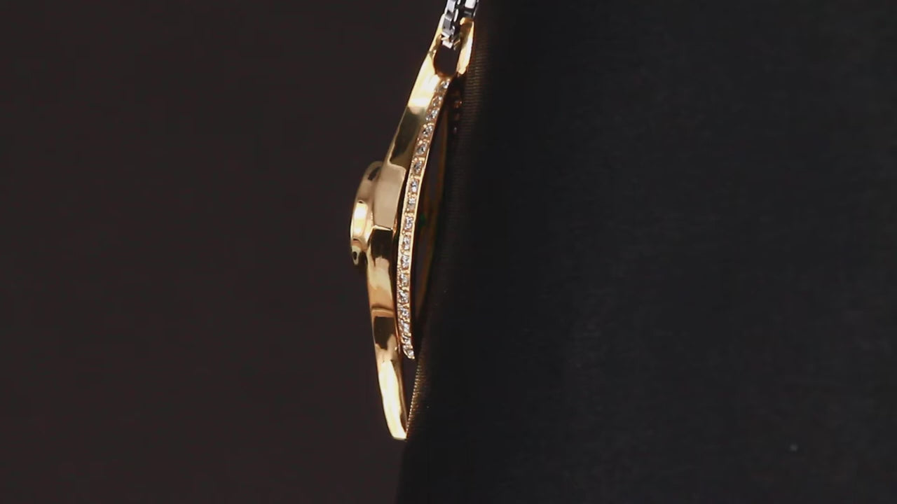 18K Yellow Gold Tsavorite Garnet and Diamond Pendant