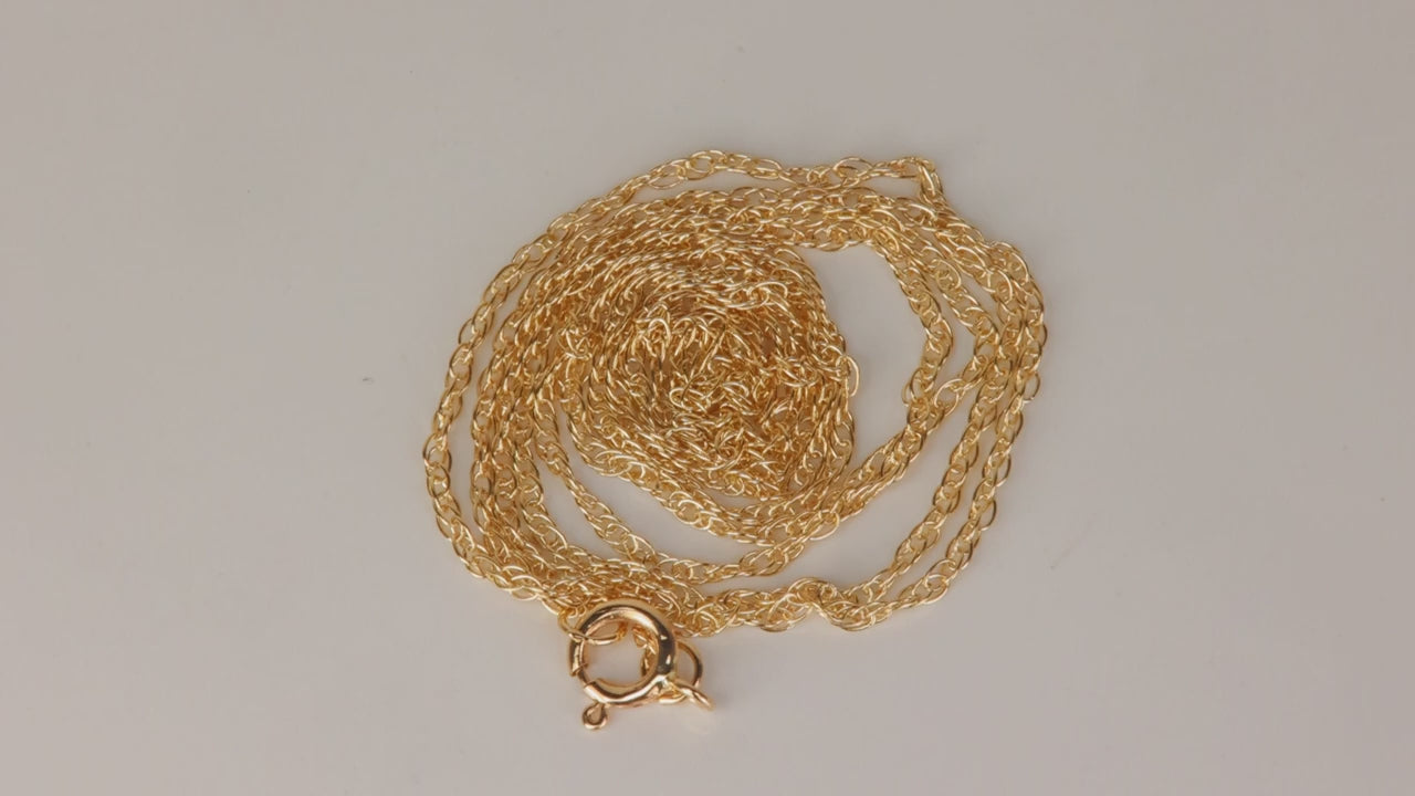 14K Yellow Gold Rope Chain 18"