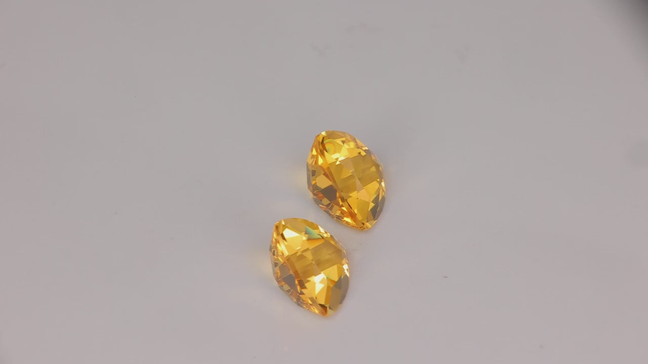 25% OFF w/ Code RARE25 | Pair of Trilliant Cut Scapolites From Tanzania 5.44 Carats