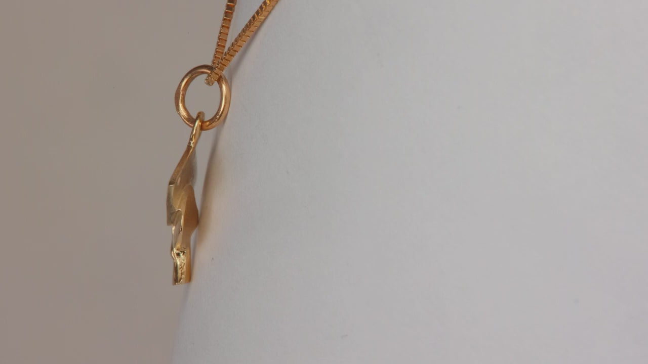 14K Yellow Gold Graduation Cap Pendant/Charm