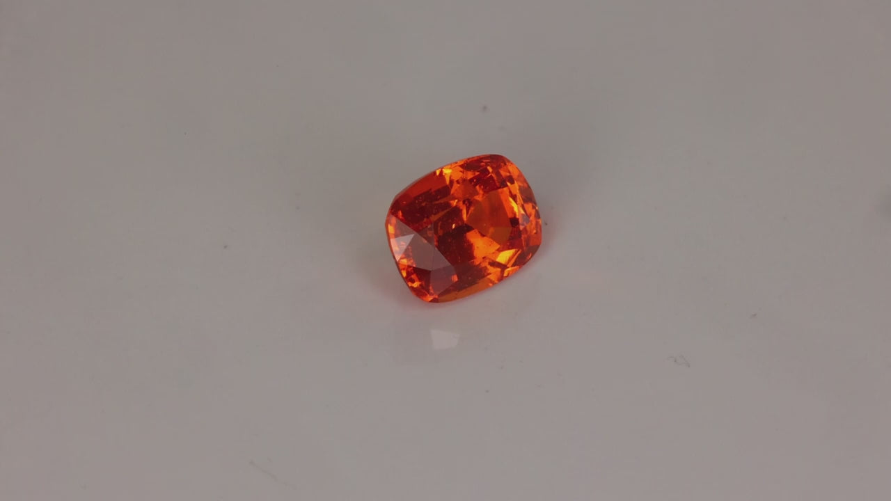 Antique Cushion Spessartite Garnet from Tanzania 2.22cts