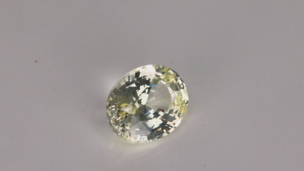 Light Yellow Sapphire Oval 1.53 Carats