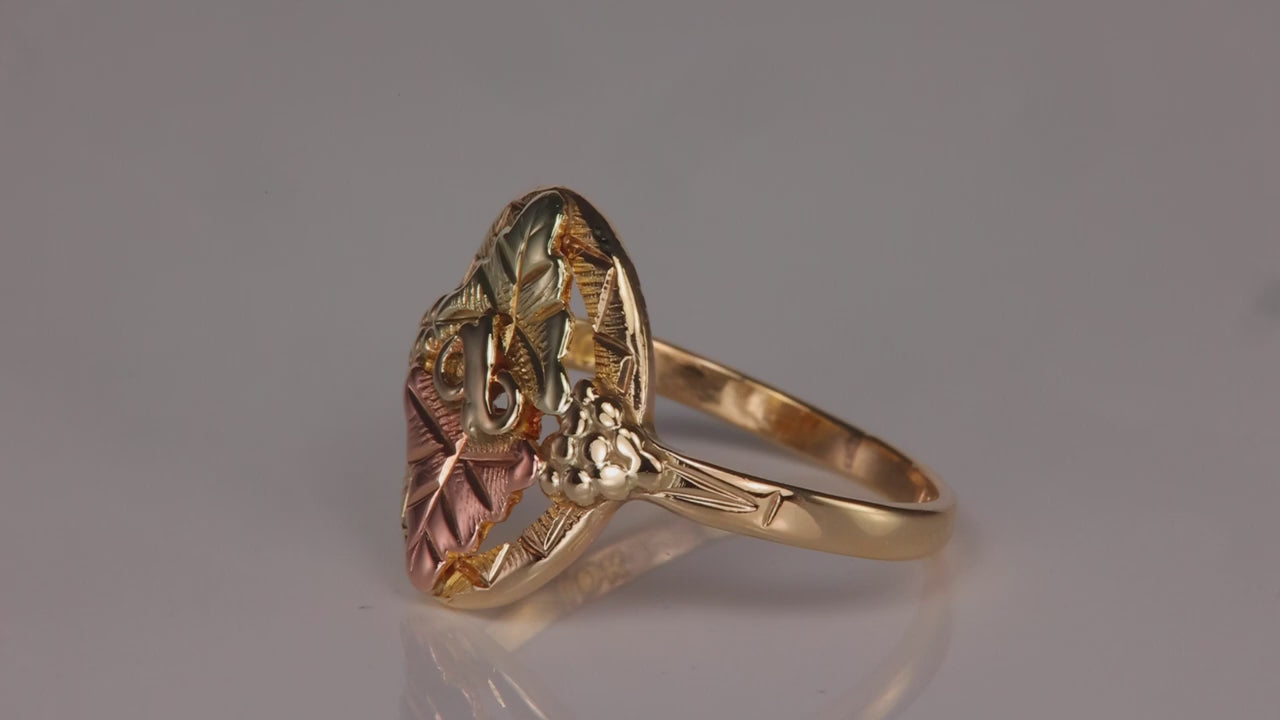 10K Yellow and Rose Black Hills Gold Ring