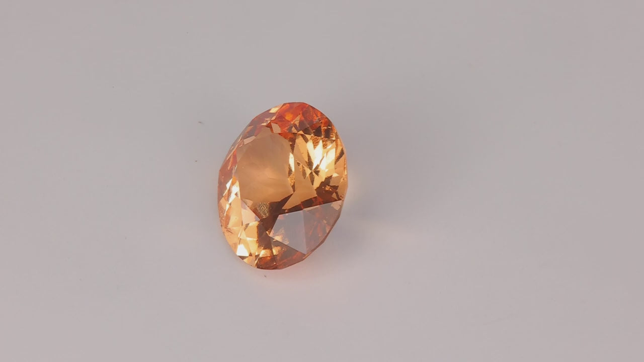 Oval Cut Hessonite Garnet 6.68 Carats