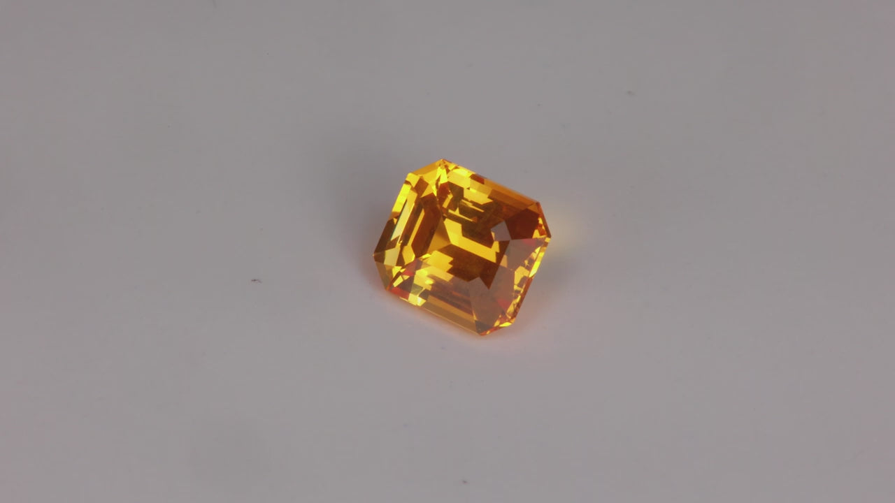 Emerald Cut Yellow Sapphire 2.10 Carats