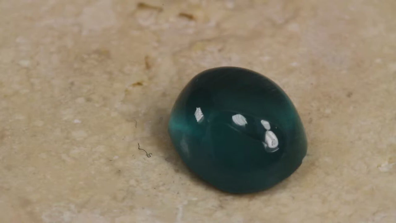 Oval Cats Eye Apatite Gemstone 3.16 Carats