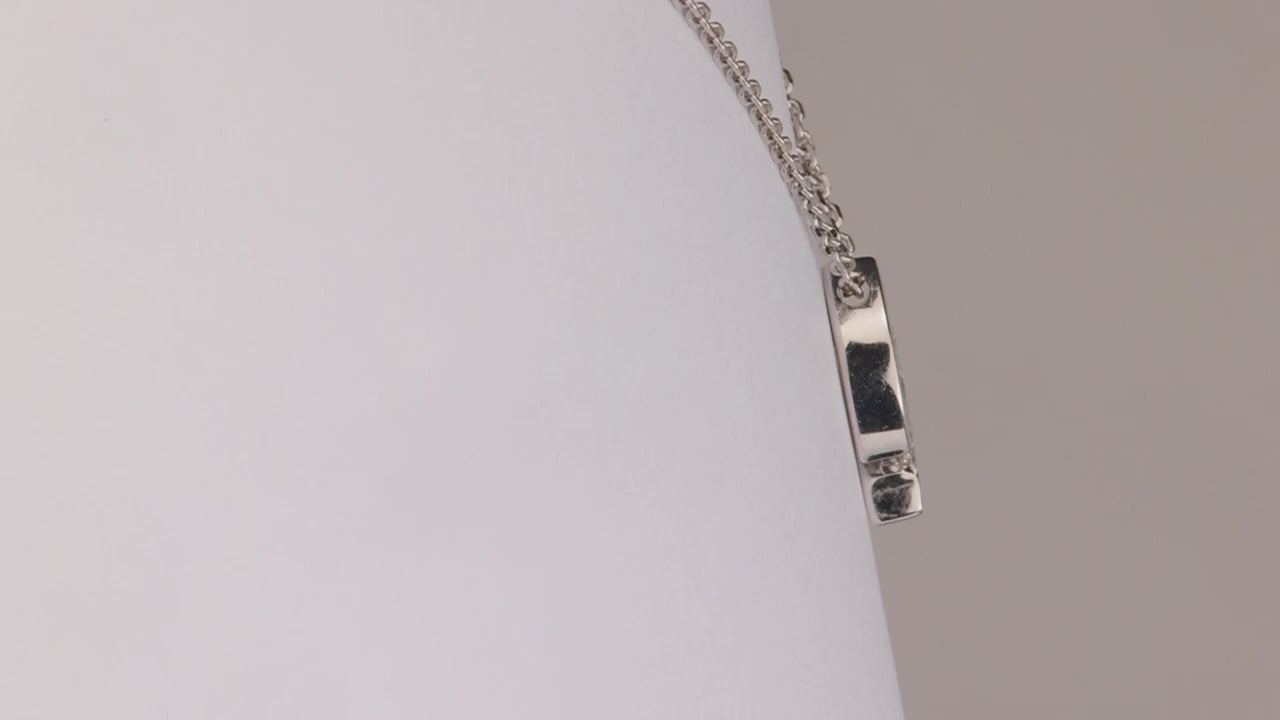 14K White Gold Marquise Brilliant Diamond Necklace .25cts