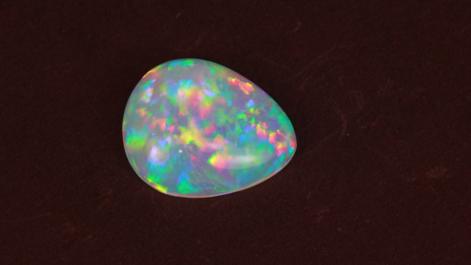 Pear Shape Cabochon Cut Top Crystal Opal 13.12 Carats