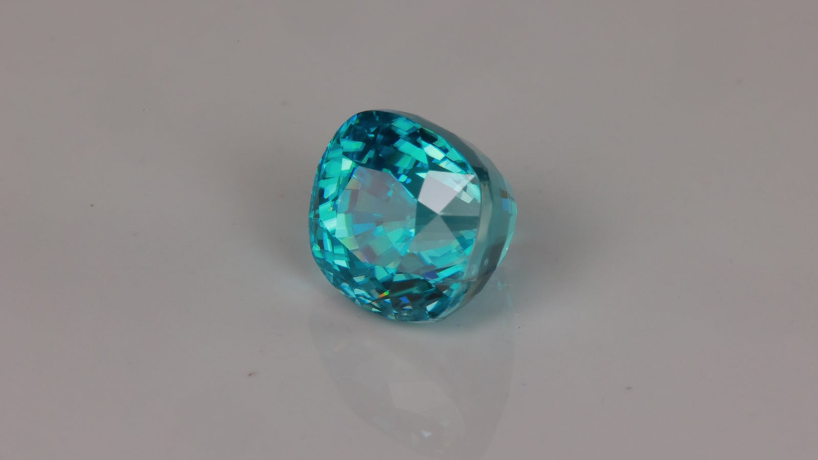 Antique Cushion Cut Blue Zircon 6.45 Carats