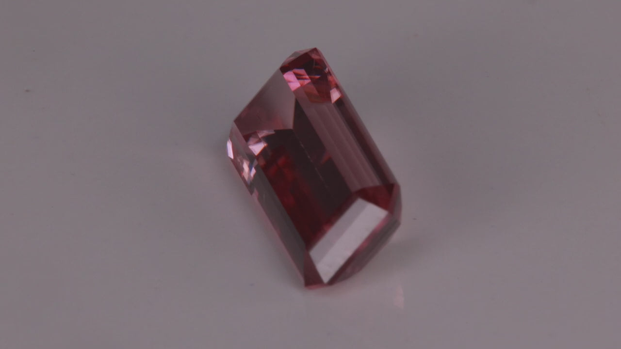 Emerald Cut Imperial Zircon 4.42 Carats