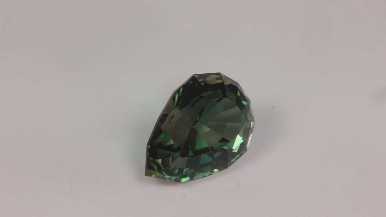 Stepped Pear Shape Sunstone 8.56 Carats