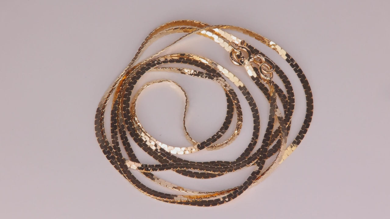 14K Yellow Gold Boston Link Chain 30"