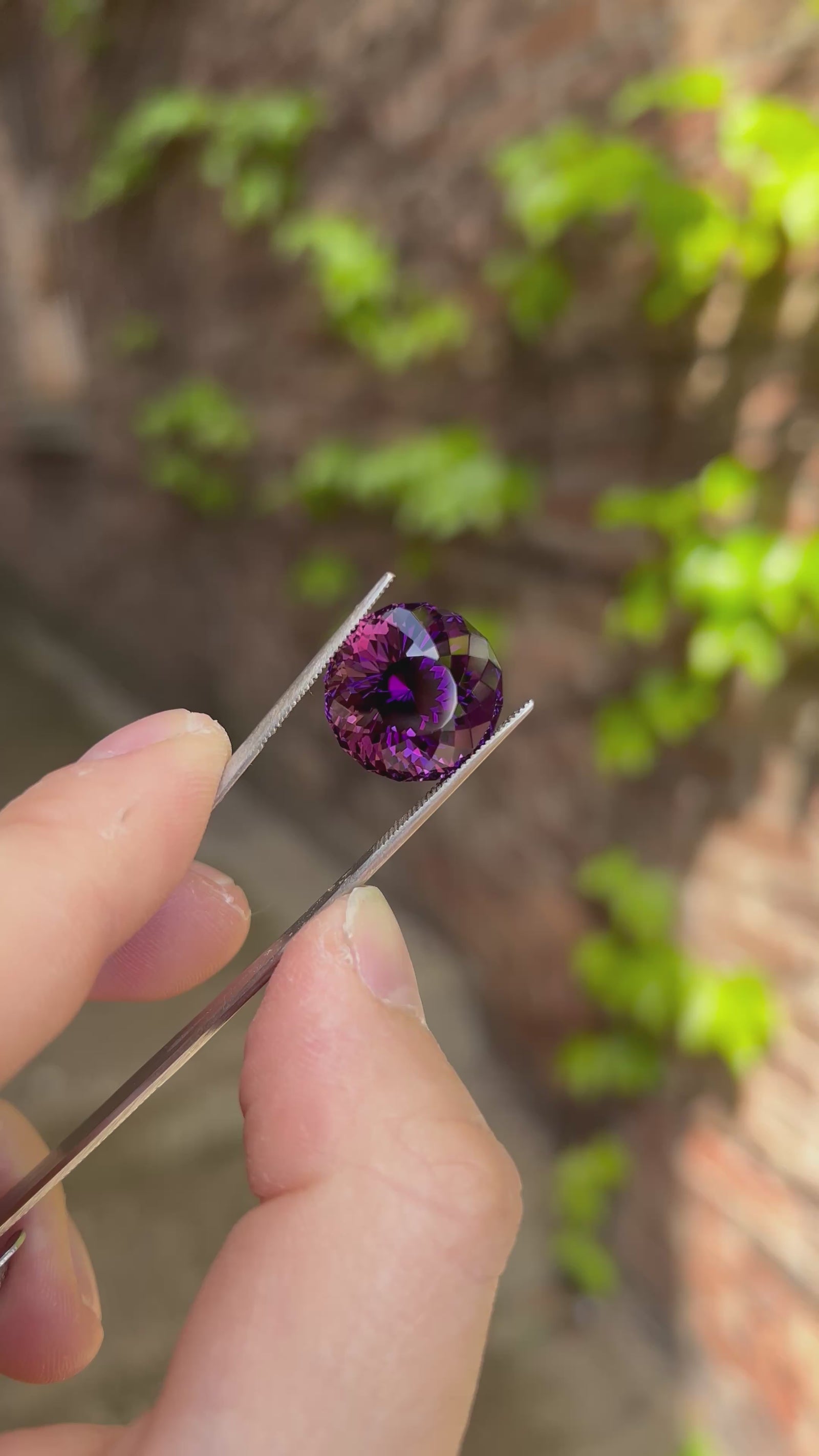 Round Portuguese Cut Amethyst 22.40 Carats