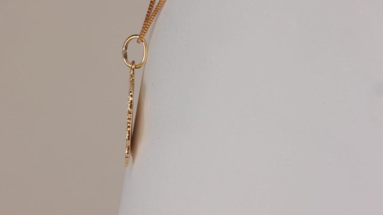 14K Yellow Gold Iowa Pendant/Charm
