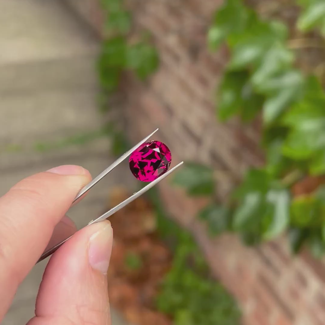 Oval Cut Rhodolite Garnet From Malawi 9.61 Carats