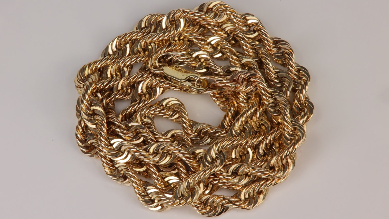 10K Yellow Gold Rope Chain 23"