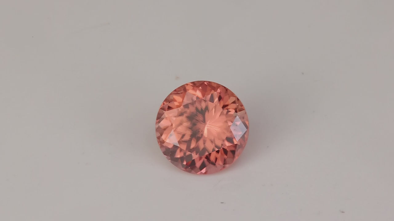 Round Brilliant Cut Imperial Zircon 2.07 Carats