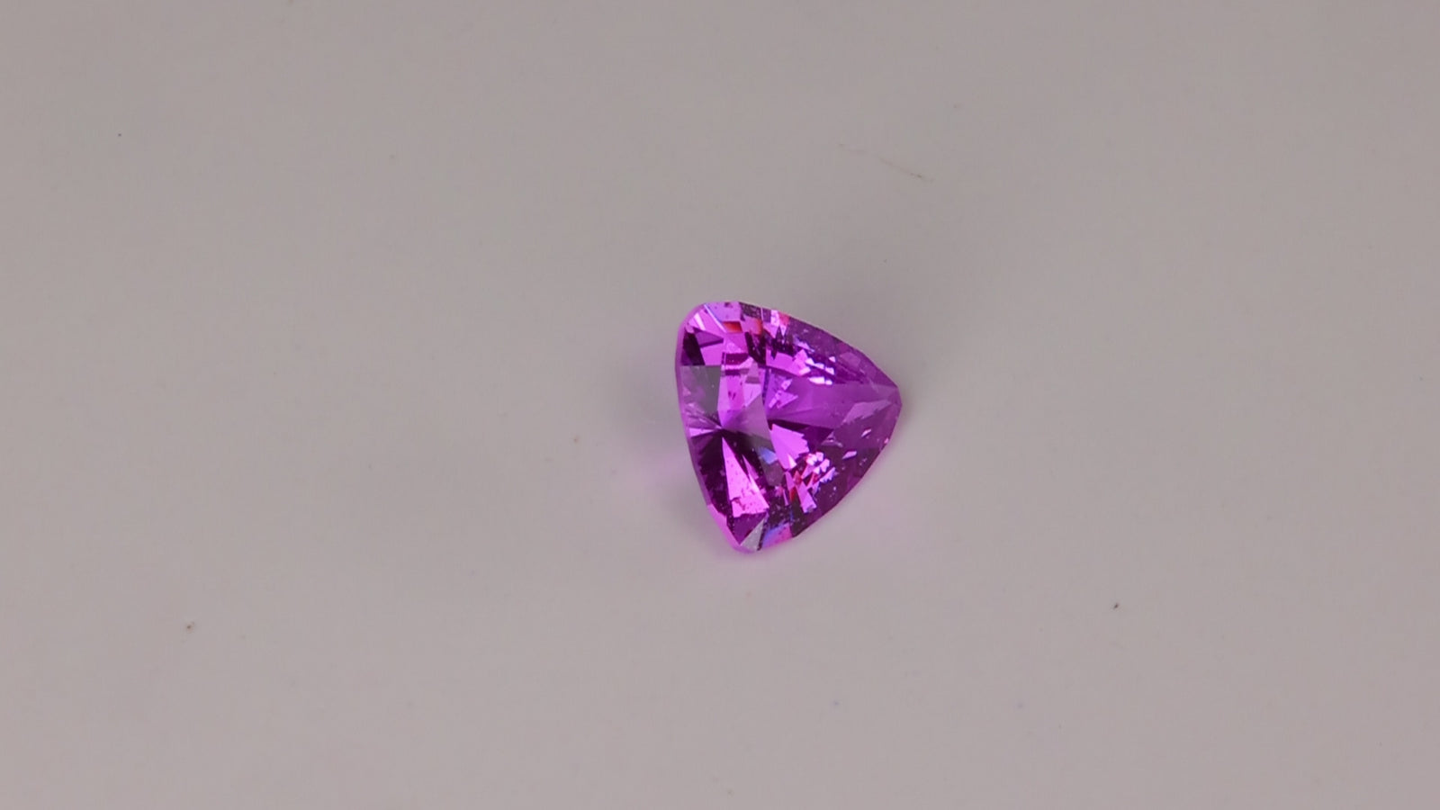 Trilliant Cut Pink Sapphire 1.25 Carats