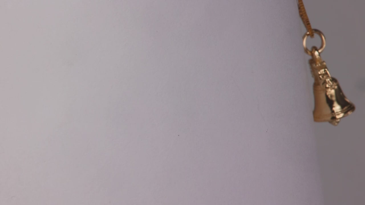 14K Yellow Gold Liberty Bell Pendant